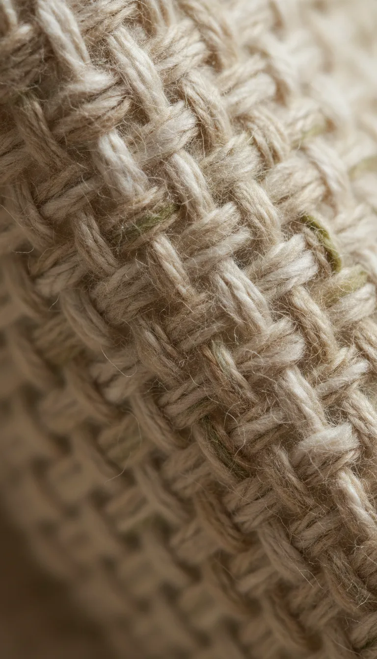 Close-up of natural cotton weave