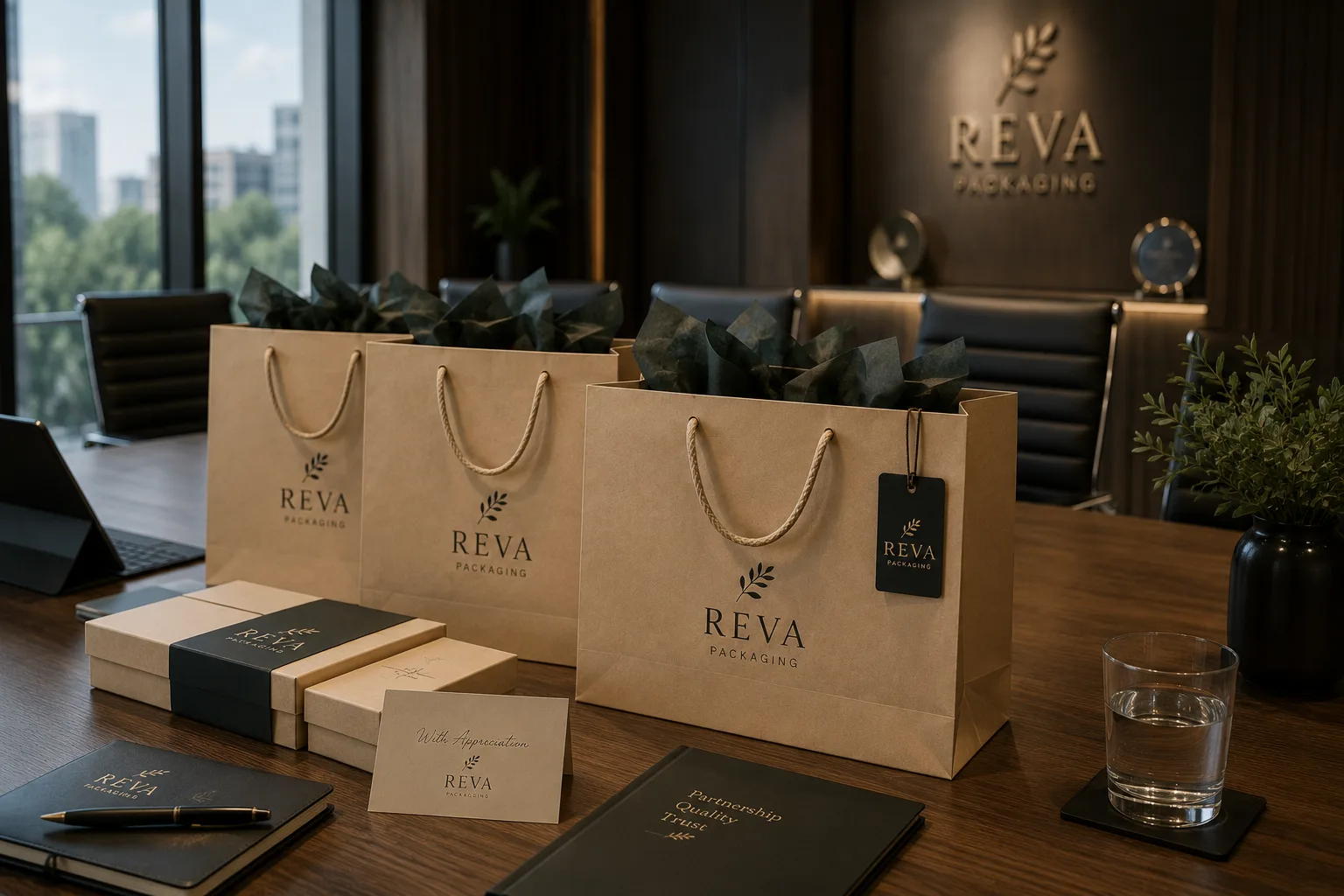 Branded gift bags and boxes for corporate gifting